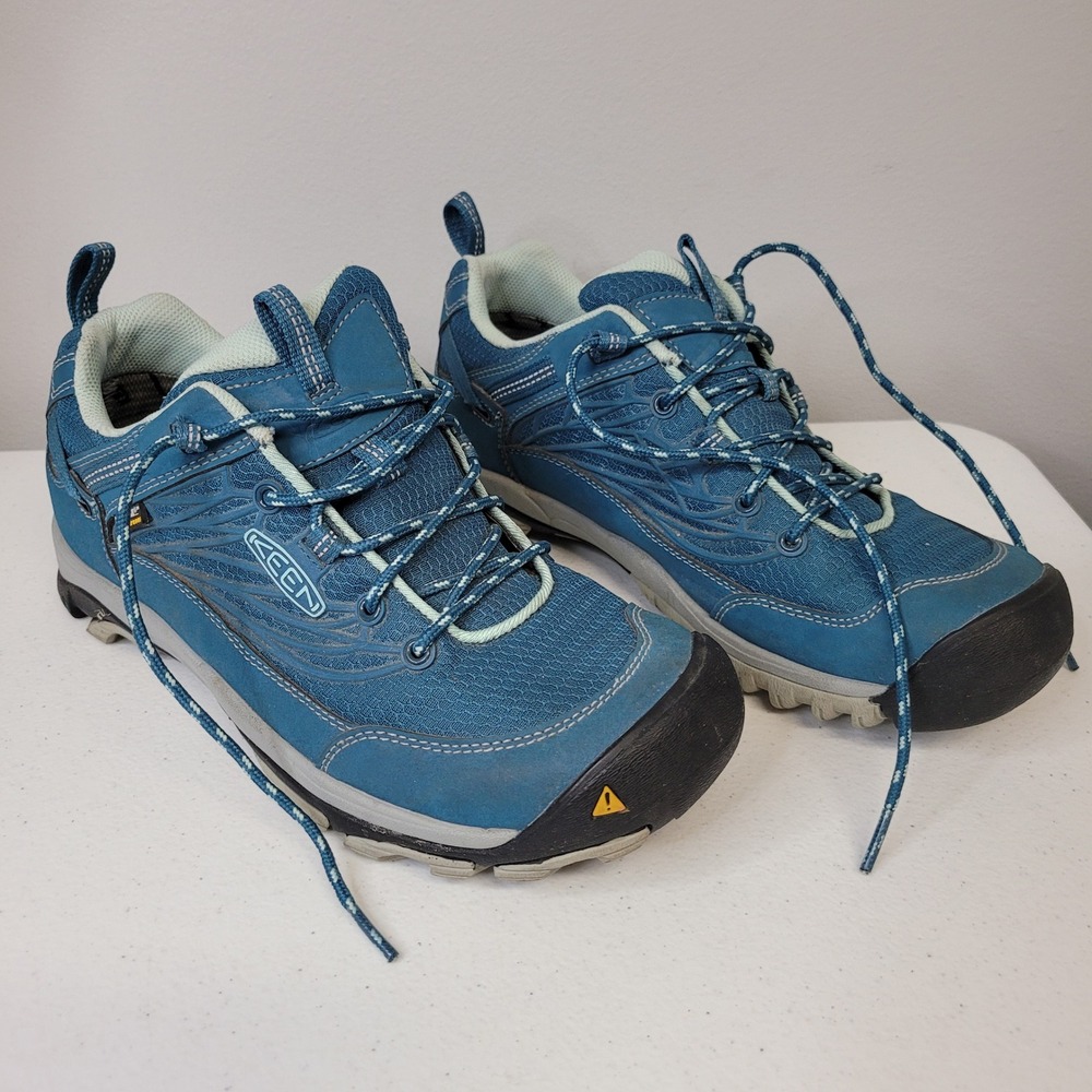 Keen Marshall Waterproof Hiking Shoes Womens 10‎ Blue Trail Sneakers 1014519